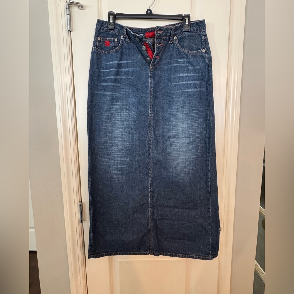 Bongo Denim Skirt Long Size 11 Vintage Medium